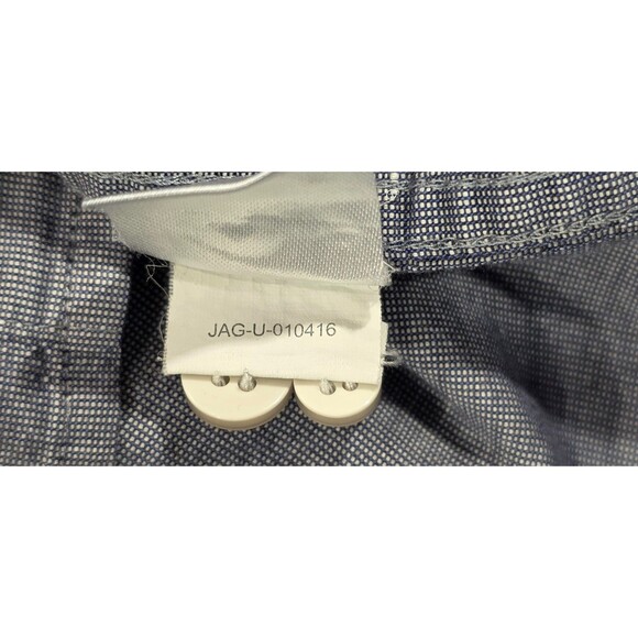 UNTUCKit Shirt Mens Long Sleeve Button Up Cotton Micro Print Blue Gray Size 2XL - Picture 8 of 12